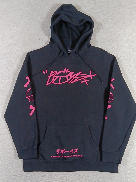 The Boys Warren James Other - The Boys Warren James Hoodie Mens XL Black Saturdays Are For The Boys Graffiti